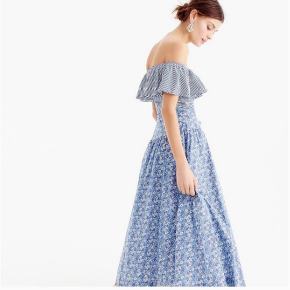 J. Crew Midi Skirt in Liberty Delilah Floral - Picture 2 of 9